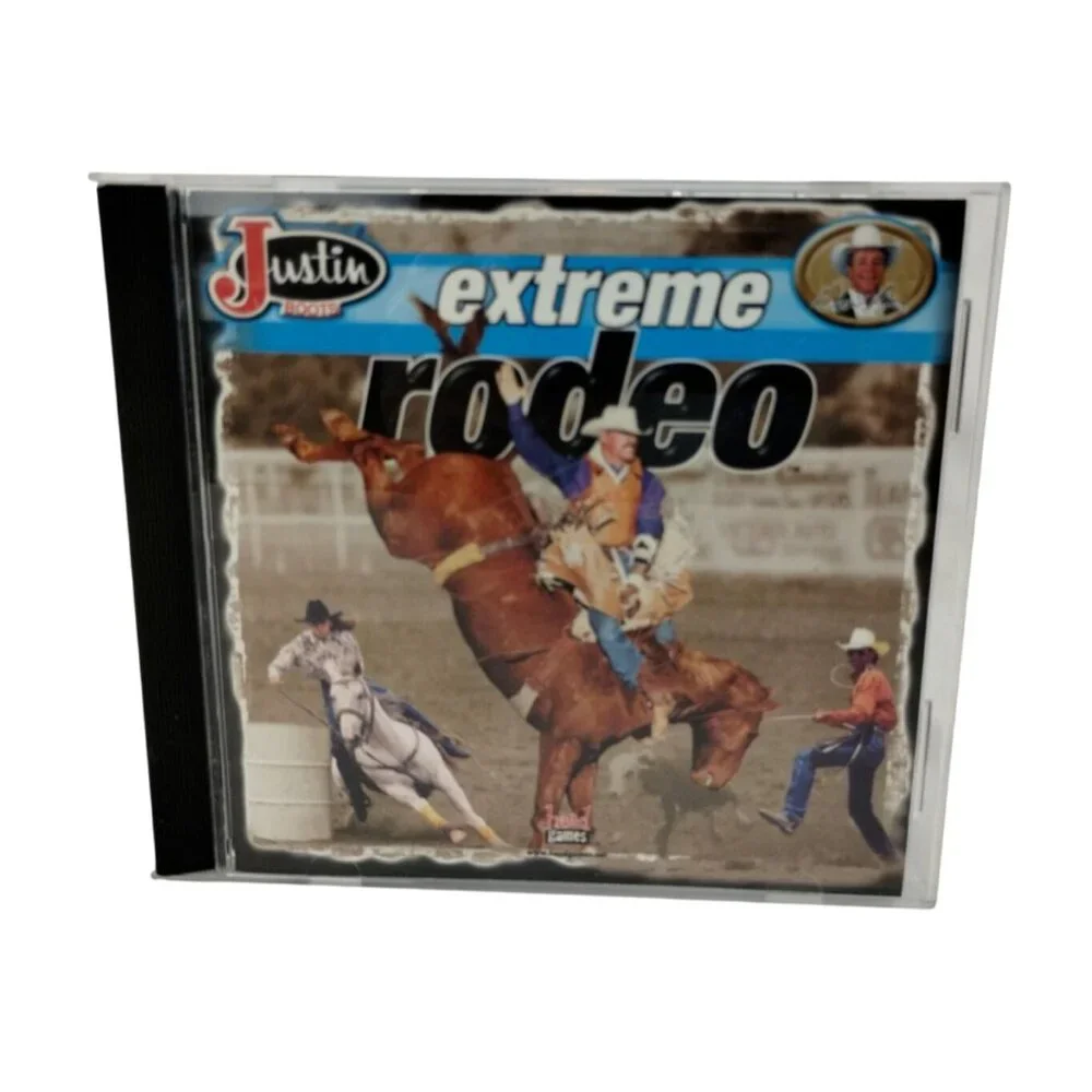 Head Games Justin Boots Extreme Rodeo Vintage PC Video Game Win 95/98/ME